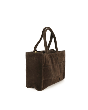 LUNA MOON Mid Tote Cervino Vista - Chocolate Brown