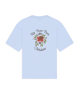 DRÔLE DE MONSIEUR T-shirt slogan rose - Light blue.