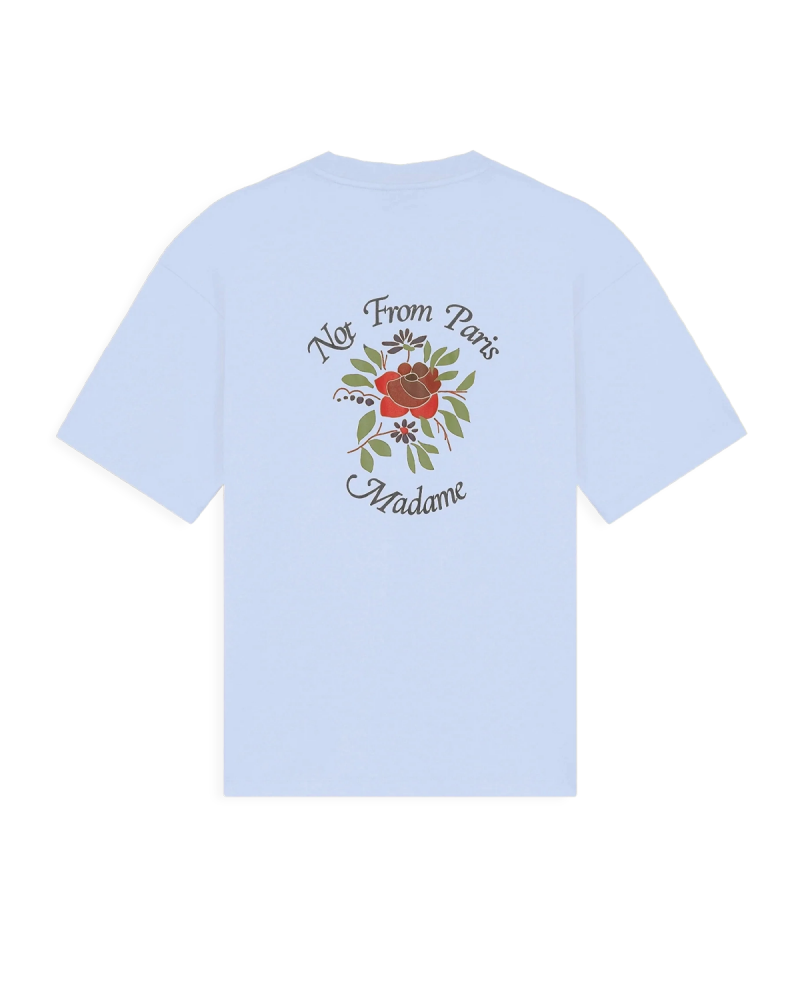 DRÔLE DE MONSIEUR T-shirt slogan rose - Light blue.