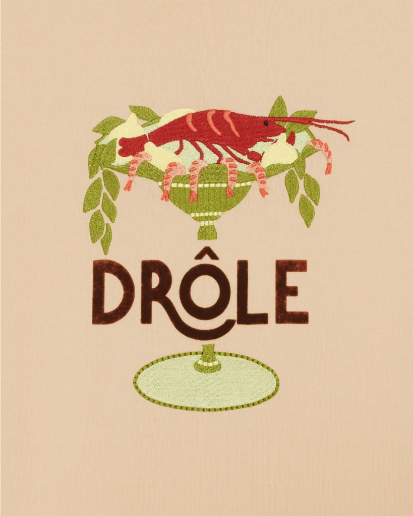 DRÔLE DE MONSIEUR T-shirt Lobster Cup - Beige