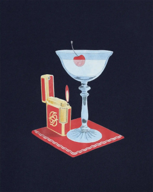 DRÔLE DE MONSIEUR T-shirt Cocktail - Navy