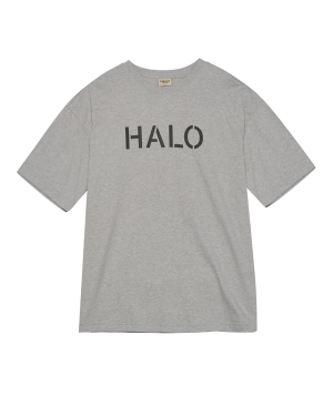 HALO Uniform Boxy T-Shirt - Light Grey Melange