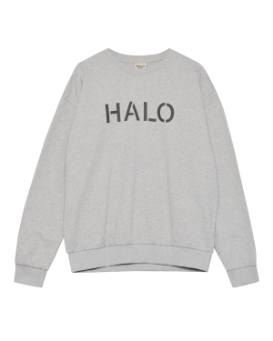 HALO Uniform Boxy Crew - Light Grey Melange