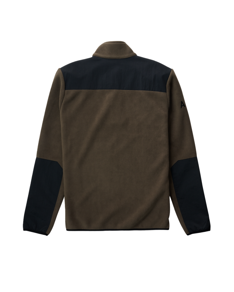 HALO Blocked Zip Fleece - Major Brown