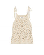 IVY OAK Felipa Knit Strap Top - Ecru
