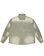 BRAMS FRUIT Sun Faded Script Logo Shirt - Green