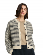 AIAYU Shiva Cardigan - Mix Black Navy