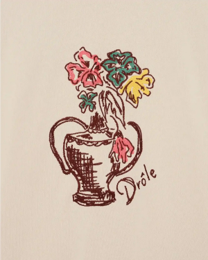 DRÔLE DE MONSIEUR Sweatshirt Vase Havana - Sand