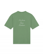 DRÔLE DE MONSIEUR Le T-shirt Slogan Calligraphy - Light Green