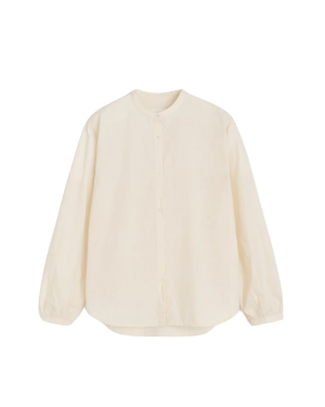 AIAYU Bibs Shirt Cotton - Pure Ecru
