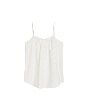 Aiayu Strap Top Laceflower - White