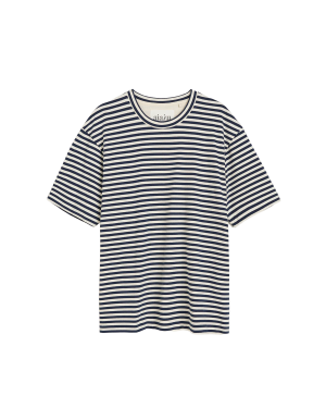 AIAYU Lui Circular Striped Tee - Mix Night