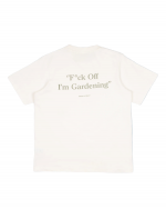 BRAMAS FRUIT Distressed Fuck Off T-shirt - White