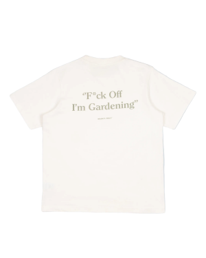 BRAMAS FRUIT Distressed Fuck Off T-shirt - White