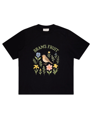 BRAMAS FRUIT Robin T-shirt - Black