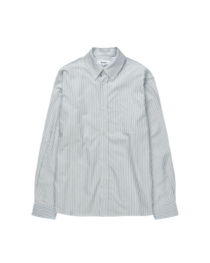 PALMES Deuce Oxford Shirt - Light Blue Stripe