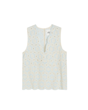 Aiayu Himani Top Embroidery - Blue Eyes