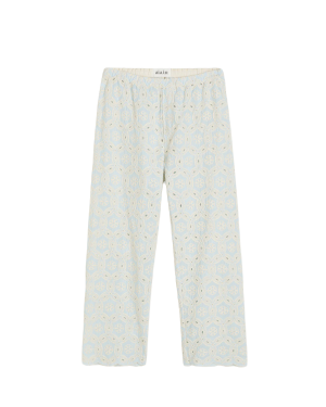 AIAYU Ava Pant Embroidery - Blue Eyes