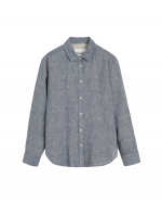  AIAYU Paulina Shirt Linen - Night Sky