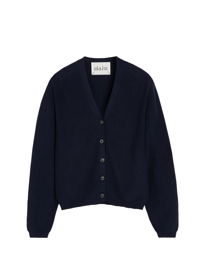 AIAYU Vada Cardigan - Navy