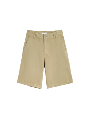 SUNFLOWER Wide Twist Chino Shorts - Khaki