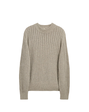 SUNFLOWER Moon Linen Sweater - Dark Oat