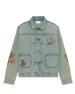 DRÔLE DE MONSIEUR Veste Denim Dusty Brodee Fleurs - Dusty