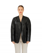 OPÉRASPORT Rue Vegan Leather Jacket - Black