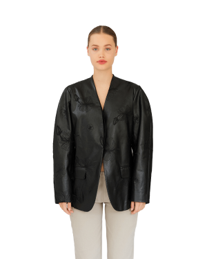 OPÉRASPORT Rue Vegan Leather Jacket - Black