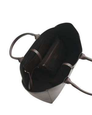 KONÉ Large Filippo Bag - Vitello Dark Brown