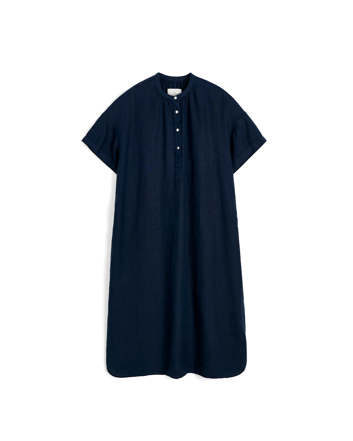 AIAYU Cille Dress Linen - Navy