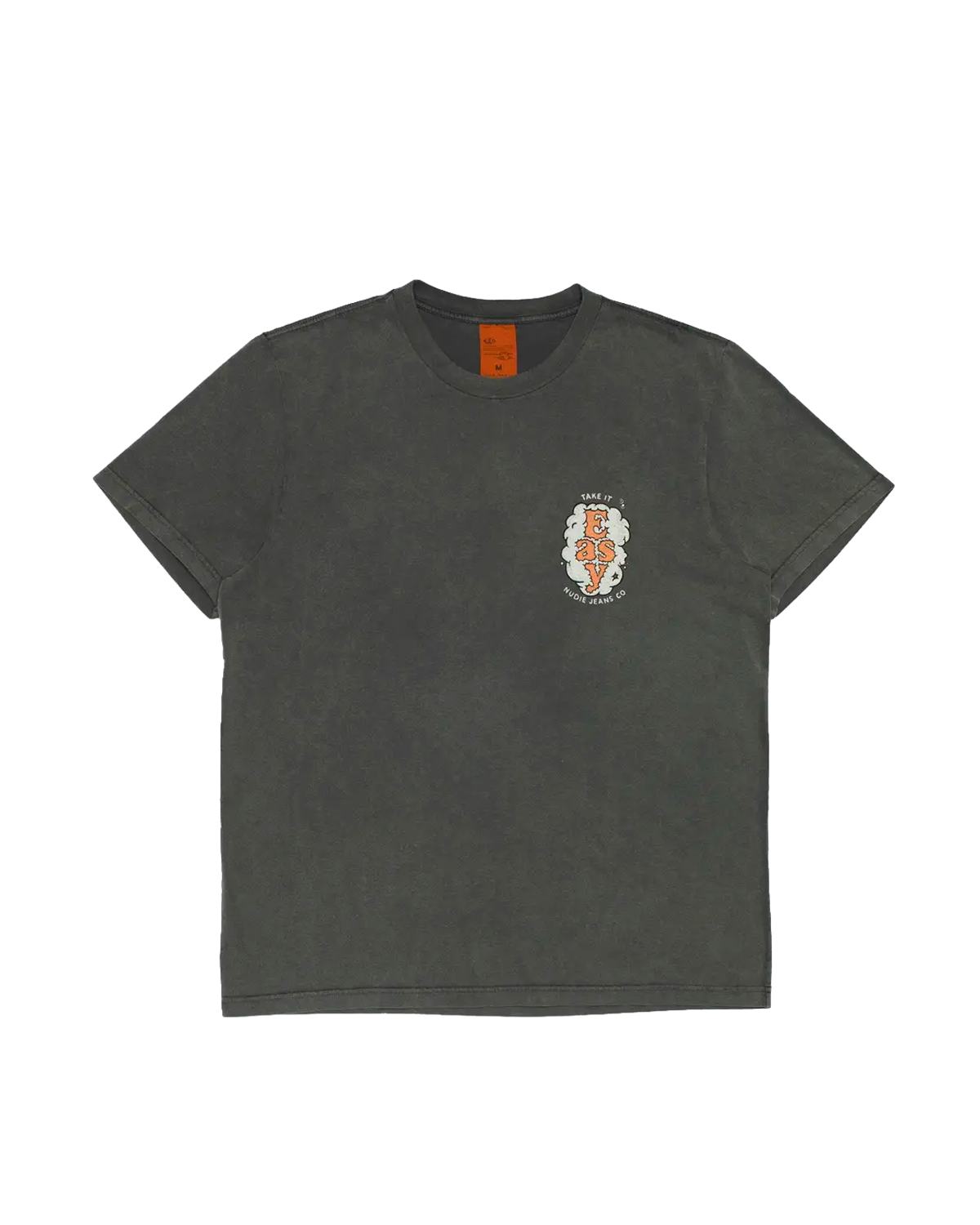 NUDIE Roy T-Shirt Easy Cloud - Antracite