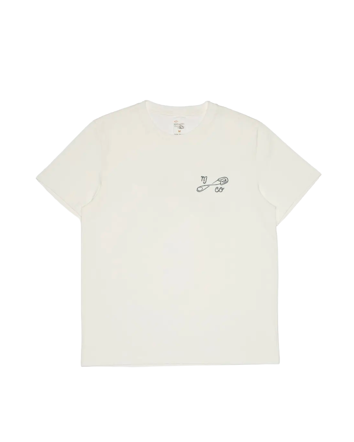 NUDIE Roy T-Shirt NJCO Pin - Chalk White