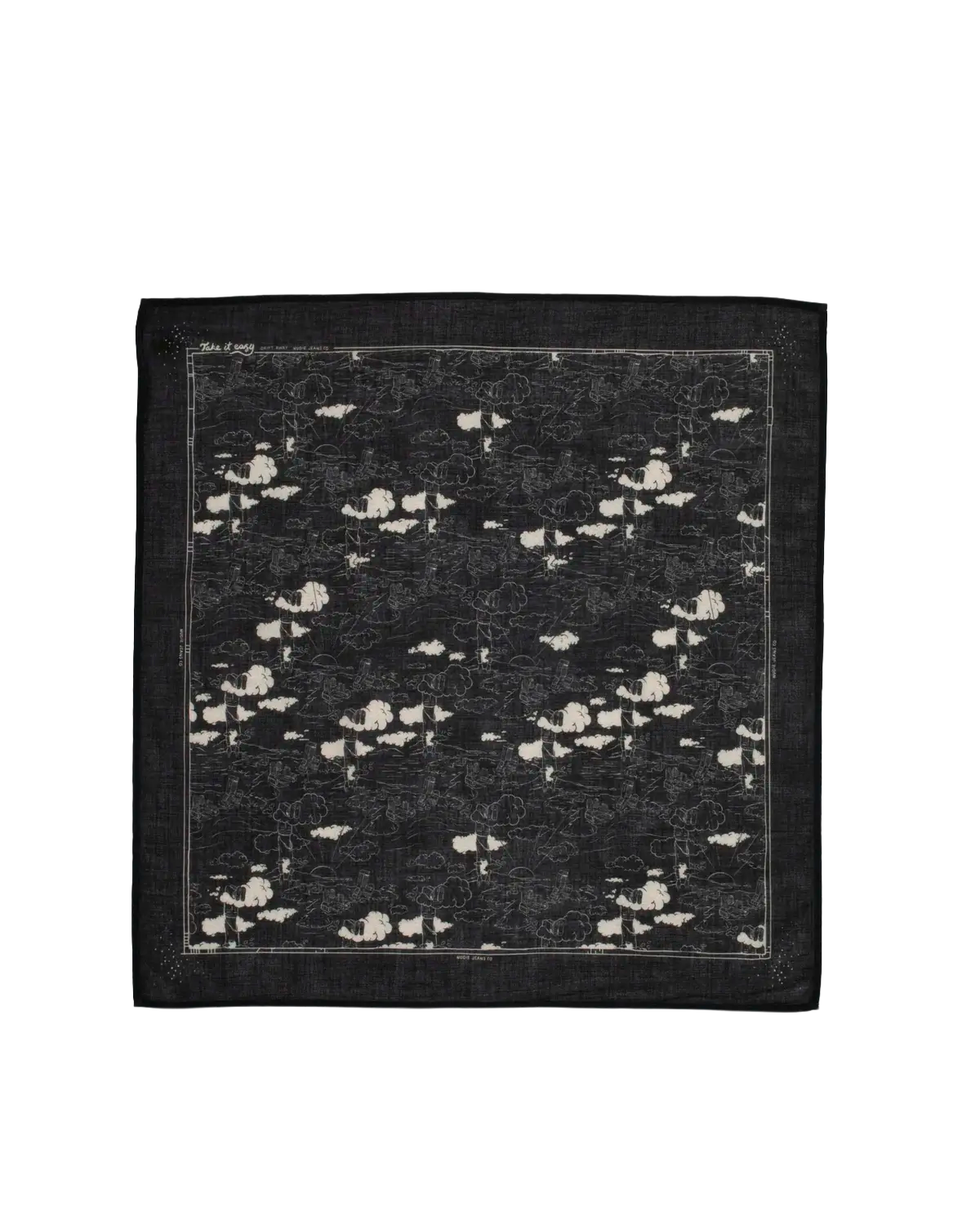NUDIE Ingrid Bandana Drift Away - Black