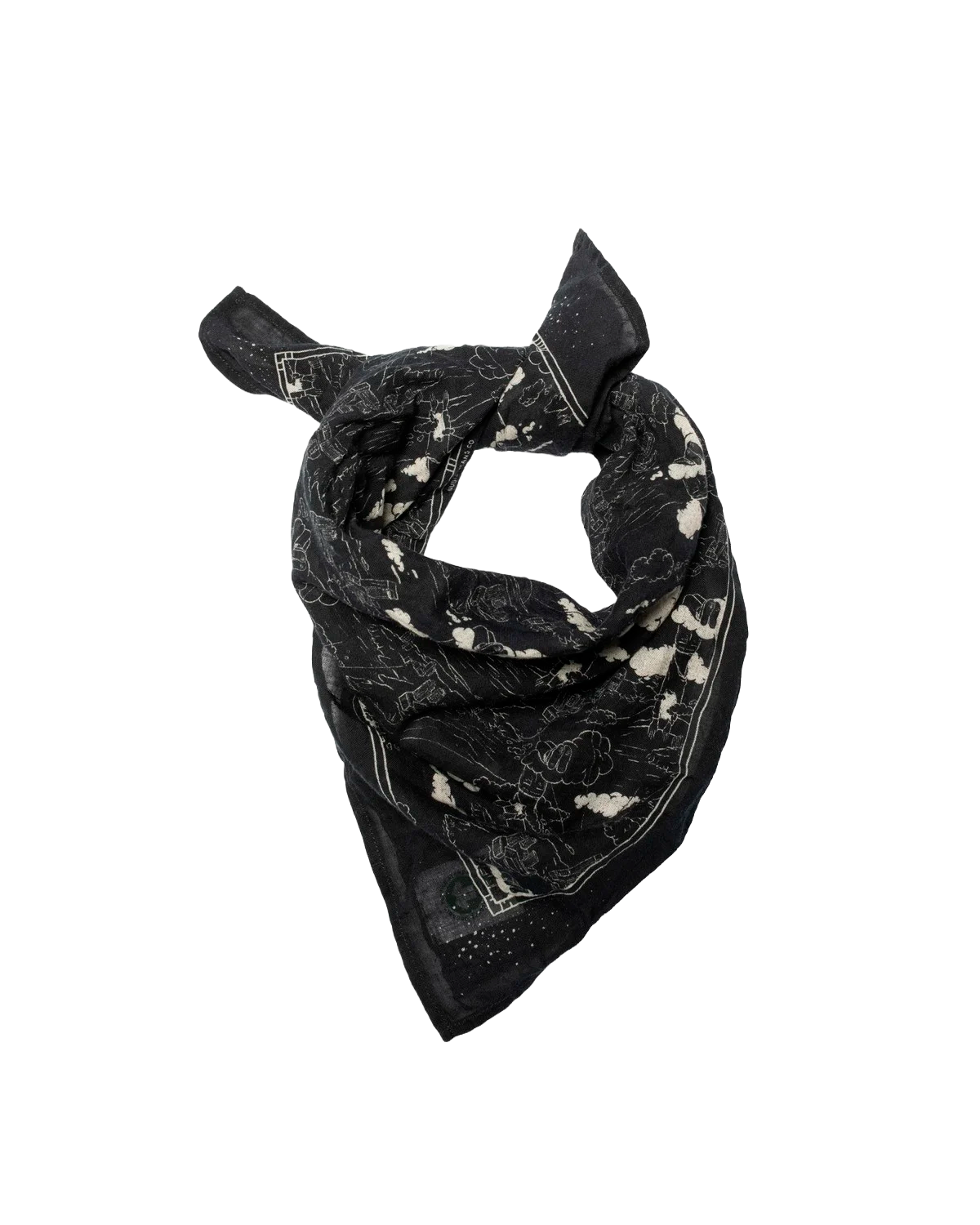 NUDIE Ingrid Bandana Drift Away - Black
