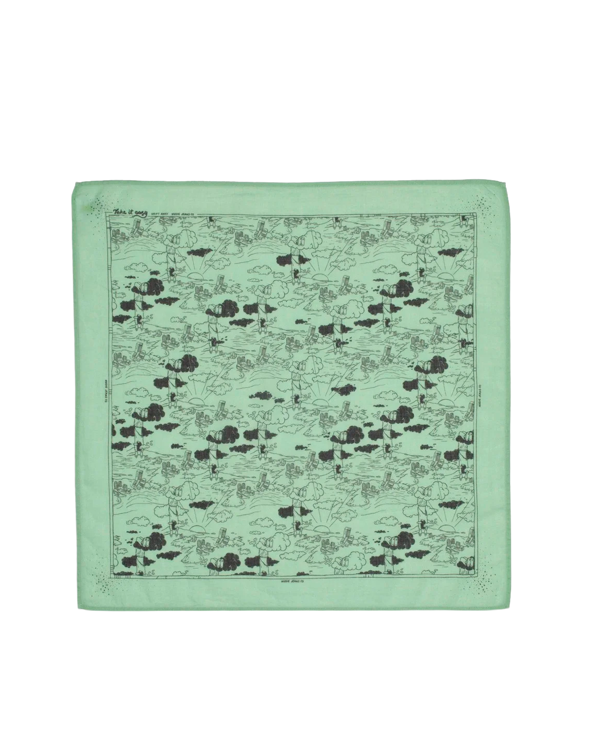 NUDIE Ingrid Bandana Drift Away - Turquise