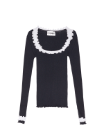 OPÉRASPORT Rosie Seamless Top - Black/White