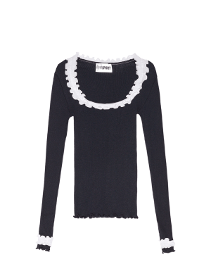 OPÉRASPORT Rosie Seamless Top - Black/White