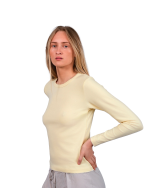 LUNA MOON Longsleeve - Pastel Yellow