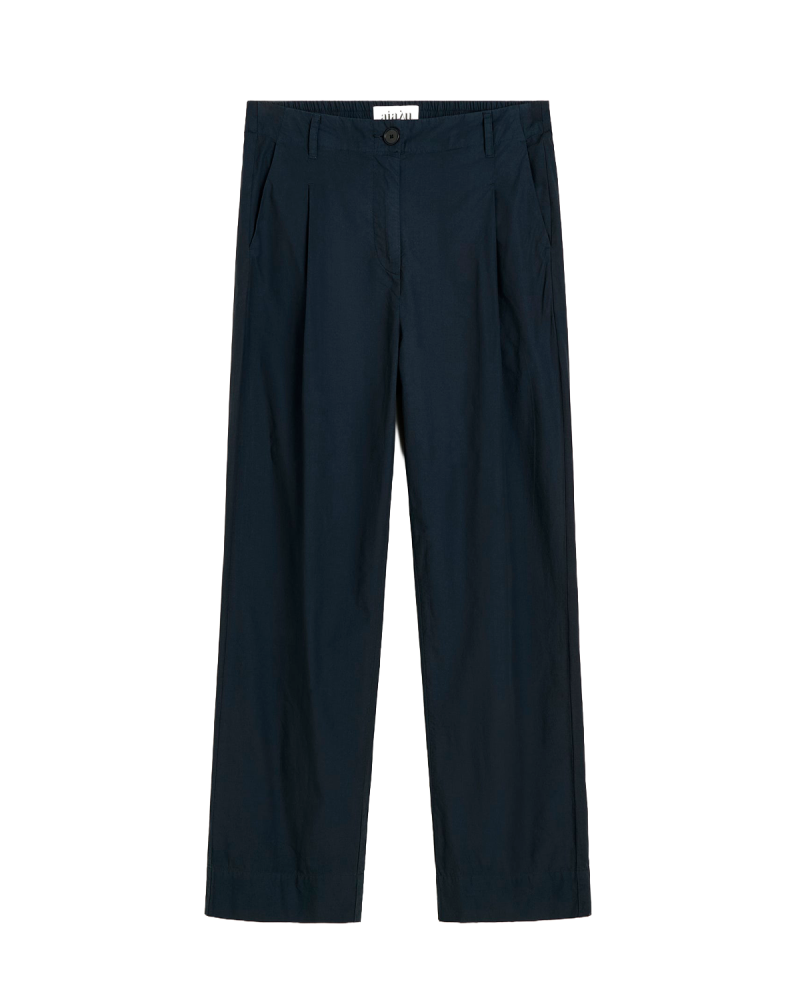 AIAYU Billy Pant Zip Poplin - Black Navy