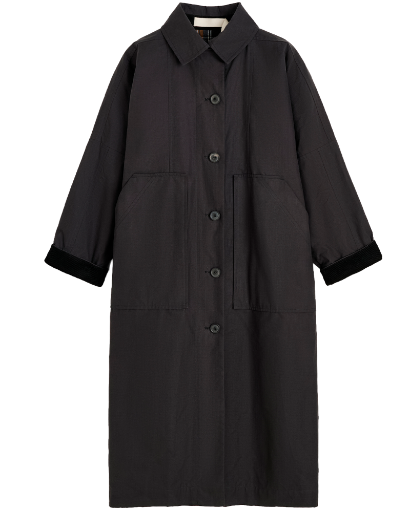 Tegnebræt 1 AIAYU Jay Coat Ripstop Oilskin Silkwax - Antracite