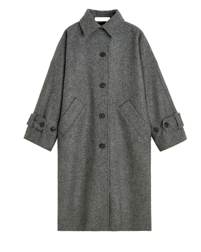 Tegnebræt 1 AIAYU Jo Coat Loden - Pure Grey