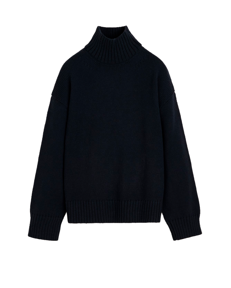 Tegnebræt 1 AIAYU Farah Sweater- Black Navy