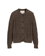 AIAYU Pala Cardigan - Pure Smokey Brown