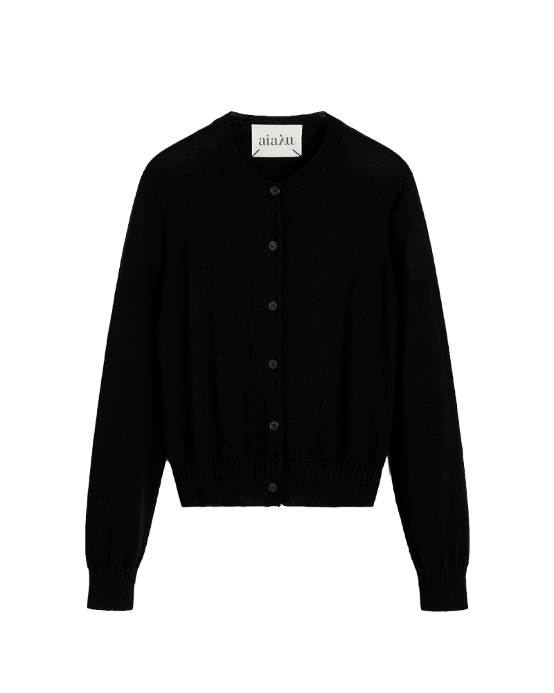 Tegnebræt 1 Aiayu Hariza Cardigan - Black