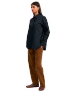 Aiayu Lynette Shirt Dark Horn - Black Navy