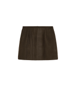 AIAYU Mini Skirt Loden- Pure Dark Brown