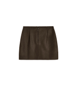 AIAYU Mini Skirt Loden- Pure Dark Brown