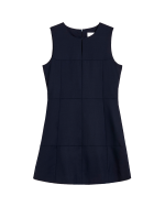 AIAYU Martha Mini Dress Fine Wool - Black Navy