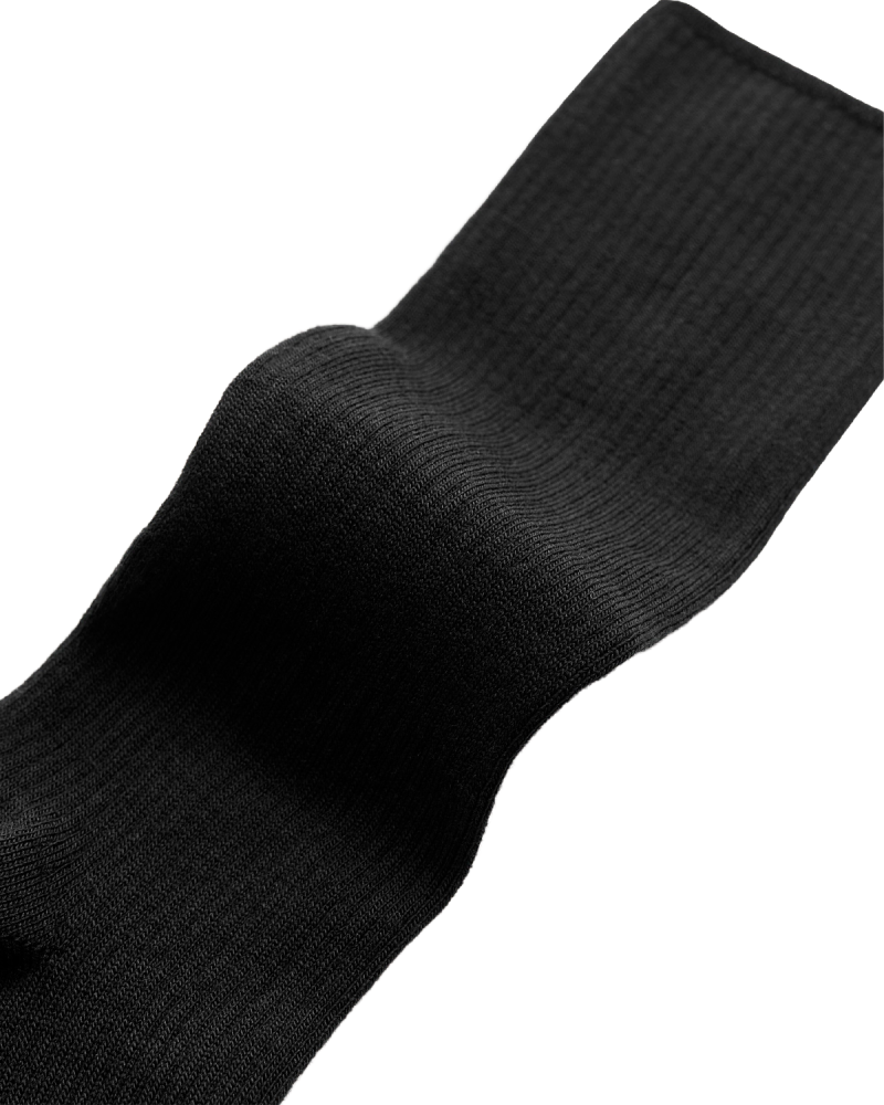 Aiayu Wool Rib Socks - Black